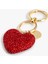 Kalp Şekilli Boncuklu Metal Anahtarlık 2