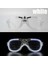 Bfs Beyaz LED Işıklı Parti Gözlüğü - Neon Glow Şerit Gözlük 3 Modlu 2