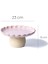 Fungo Ayaklı Pasta Kek Sunum Tabağı 23 cm | Pembe 3
