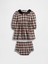Bebek Kırmızı Flannel Two-Piece Outfit Set 1