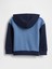 Erkek Bebek Mavi Gap Fermuarlı Logo Colorblock Sweatshirt 3