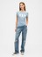 Kadın Açık Mavi Gap Logo T-Shirt 5