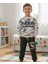 T-Rex Baskılı Erkek Çocuk Alt Üst Takım 1