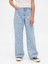 Kız Çocuk Mavi Low Rise Stride Wide-Leg Jean Pantolon 4