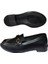 Shoes Kadın Siyah Babet Loafer Makosen Cilt Günlük Ayakkabı 6