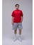 Kırmızı Basic Loose Fit Tişört 1