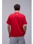 Kırmızı Basic Loose Fit Tişört 2