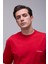 Kırmızı Basic Loose Fit Tişört 4