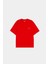 Kırmızı Basic Loose Fit Tişört 5