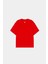 Kırmızı Basic Loose Fit Tişört 6