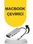 Macbook Pro/air Uyumlu USB Type-C 8 In 1 Hub Dönüştürücü Çevirici Çoklayıcı USB Hdmı Micro Sd 8 Girişli 2