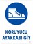 Koruyucu Ayakkabı Giy Uyarı Levhası 25X35 Kod:7 1