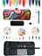 4 Bölümlü Renkli Desen Kalem Çantası Monami Live Color Su Bazlı 36`lı Marker Water Based Twin Set 1