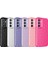 Galaxy S24 Kılıf Kamera Korumalı Simli Lüks Inc Koton Kapak-Pembe 2