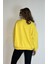 Kadın Bisiklet Yaka Üç Iplikli Uzun Kollu Oversize Basic Sweatshirt 6
