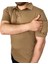 Kapan Polo Yaka 2 Cepli Kısa Kollu Taktik T-Shirt Koyu Bej 6