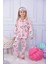 Kız Çocuk Kirazlı Pijama Takımı - Beden Tablosu Resimlerde Mevcuttur 1