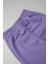 Kız Çocuk Cepsiz Jogger Eşofman Altı Paçası Lastikli Lila 3