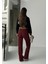 Fit Comfort Bej Salaş Pantolon Bordo A6011 2