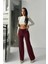Fit Comfort Bej Salaş Pantolon Bordo A6011 3