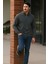 Erkek Trend Premium Antrasit Fermuarlı Sweatshirt 4