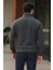 Erkek Trend Premium Antrasit Fermuarlı Sweatshirt 6