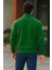 Erkek Trend Premium Yeşil Fermuarlı Sweatshirt 5