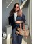 Lacivert Kürk Yakalı Ceket Pantolon Takım 6