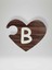 B Harfi (Sağ Parça) – Ahşap Puzzle Kalp Harf Magnet – Buzdolabı Süsü – Ikili Uyumlu (KOD:994) 1