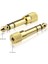 6.3 mm Erkek To 3.5 mm Dişi Çevirici Dönüştürücü Jak Adaptör Gold Bakır Kaplama 6