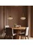 Elegant Cam Bal Rengi Ikili Metal Çubuk Avize Eskitme Külah Başlık Sarkıt Lamba Salon Aydınlatma 1