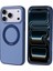 iPhone 17 Pro Max Kılıf M-Safe Şarj Özellikli Standlı Inc Proton Silikon Kapak - Lacivert 1