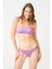 Straplez Crop Top Büstiyer Lila 6
