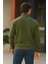 Erkek Trend Premium Haki Fermuarlı Sweatshirt 6