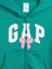 Kız Çocuk Turkuaz Relaxed Gap Logo Fermuarlı Sweatshirt 2