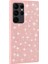 Galaxy S24 Ultra Kılıf Parlak Taşlı Tasarım Inc Pırlanta Kapak-Pembe 1