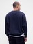 Erkek Lacivert Heavyweight Oversized Logo Sweatshirt 4