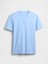 Erkek Açık Mavi Everyday Soft Gap Mini Logo T-Shirt 2