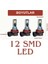 Beyaz H8 H9 H11 H16 LED Sis Ampulü 12SMD 12V Araba Farı – 2 Adet 2