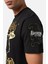 Varsity Embroidered T-Shirt Black-Gold 3