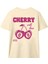 Kadın Oversize Cherry With Love Baskılı T-Shirt Rahat ve Şık Tasarım 4