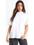 Oversize Unisex Siyah-Beyaz 2'li Düz T-Shirt 4