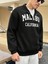Unisex Malibu California Baskılı Yarım Fermuarlı Dik Yaka Oversize Sweatshirt 4