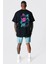 Oversize Erkek Virtues Sırt Baskı Detaylı T-Shirt 2