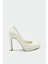 Rudow Sedef Beyaz Kadın Düz Klasik Stiletto 1