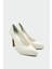 Rudow Sedef Beyaz Kadın Düz Klasik Stiletto 2