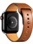 Apple Watch 42MM KR415 Luaz Deri Kordon - KAHVERENGI-(5796) 1