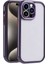 Apple iPhone 15 Pro Max Kılıf Kamera Korumalı Renkli Kenar ve Çerçeve Tasarımlı Inc Vitamin Kapak-Derin Mor 1