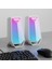 Mıkado MD-188-B 2*5W Rgb Bluetooth Speaker-Beyaz 3