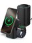 3in1 Kablosuz Şarj Cihazı / iPhone & Apple Watch & AirPods ile Uyumlu / Qi2 Sertifikalı Hızlı Kablosuz Şarj Destekli / 30W Çıkış Gücü / Soğutmalı Stand / Ayarlanabilir Dock Black - ACH09542 1